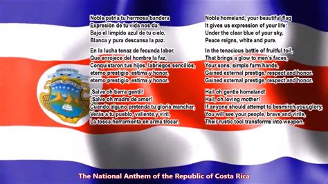 costa rica national anthem song